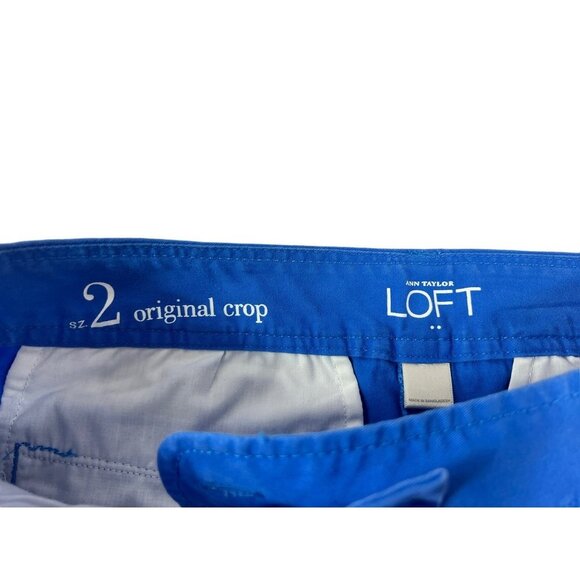 Ann Taylor Loft Women's Blue Original Crop Capris - Picture 3 of 7